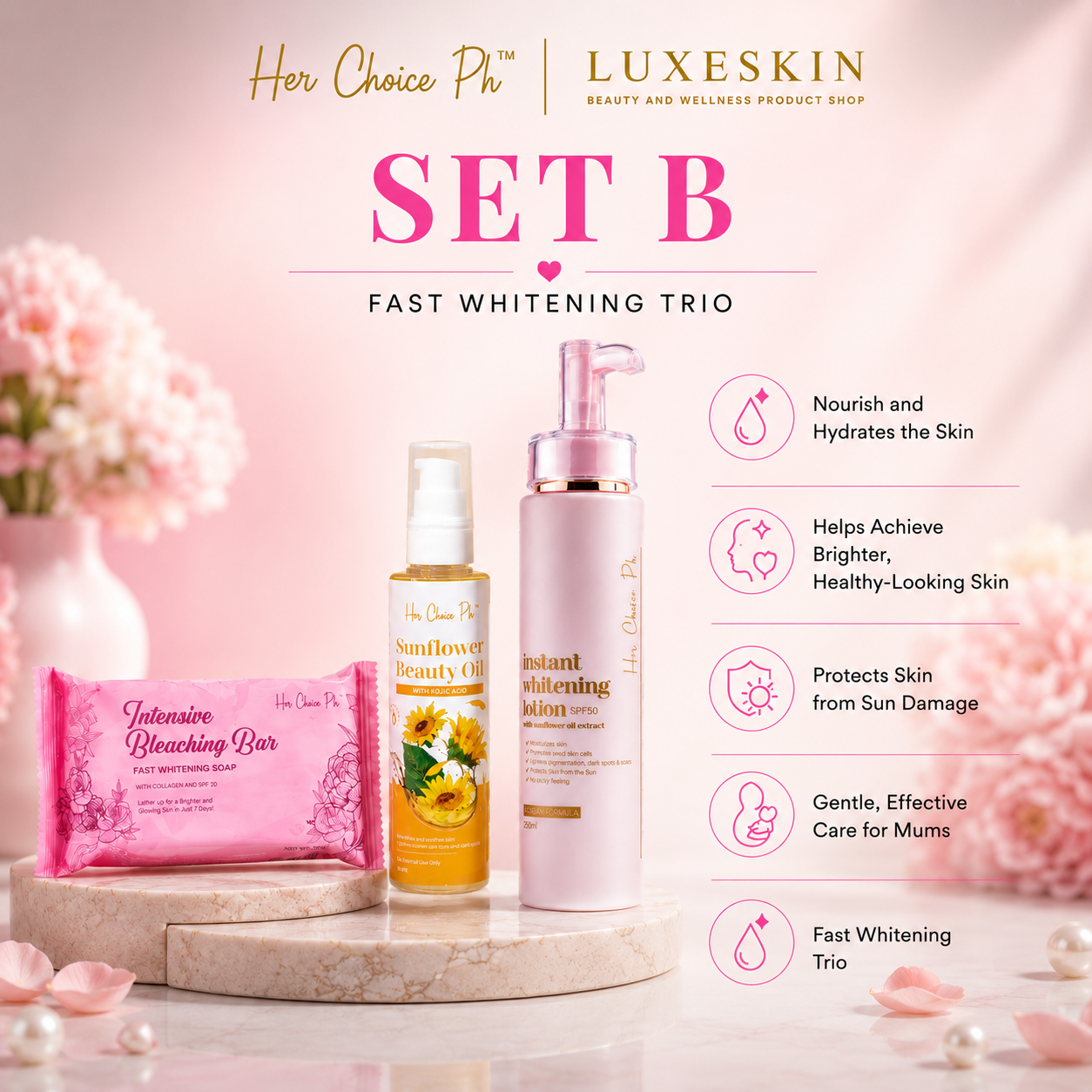 SET B Whitening Trio