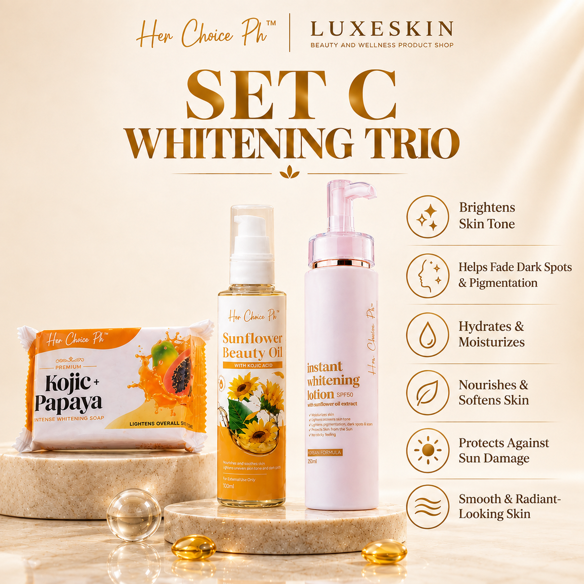 SET C Fast Whitening Trio