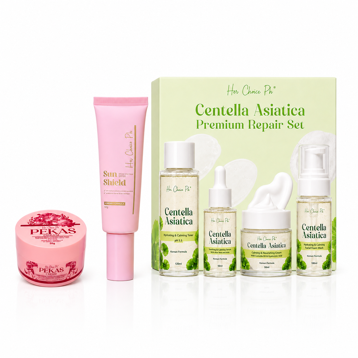 SET N Korean Glassy Skin Set (Original Sunshield)